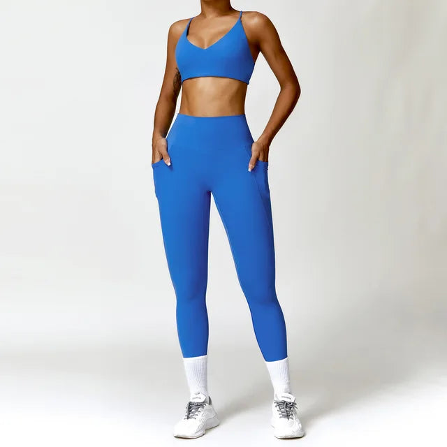 Sport Suit Gym Wear Workout Clothes Gym High Waist Legging Fitness Sports Wear