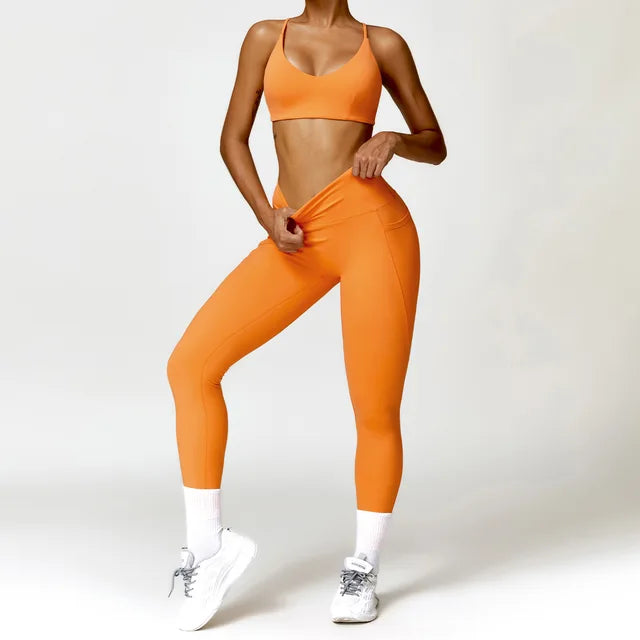 Sport Suit Gym Wear Workout Clothes Gym High Waist Legging Fitness Sports Wear