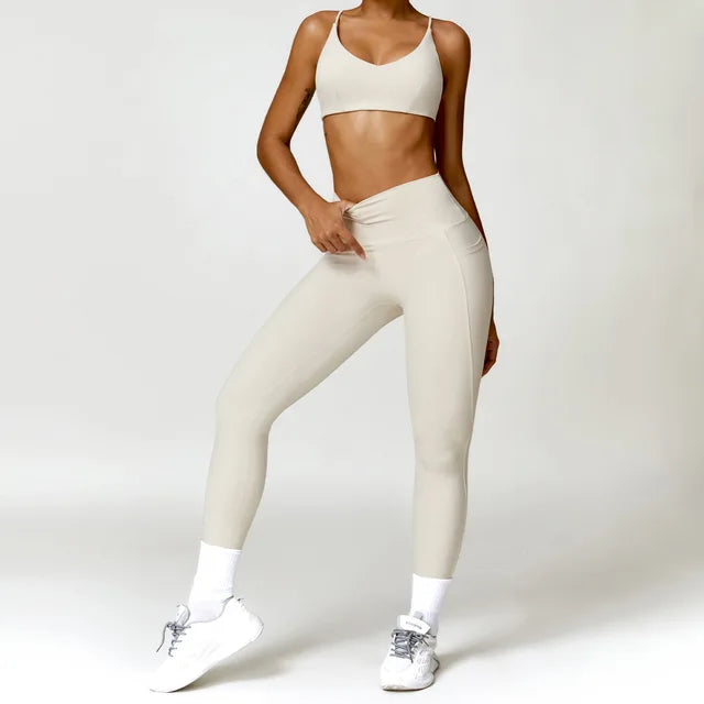 Sport Suit Gym Wear Workout Clothes Gym High Waist Legging Fitness Sports Wear