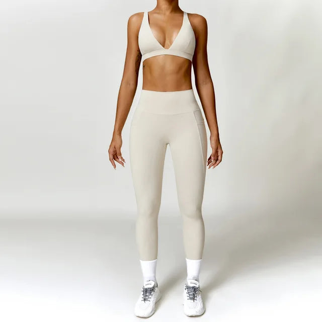 Sport Suit Gym Wear Workout Clothes Gym High Waist Legging Fitness Sports Wear