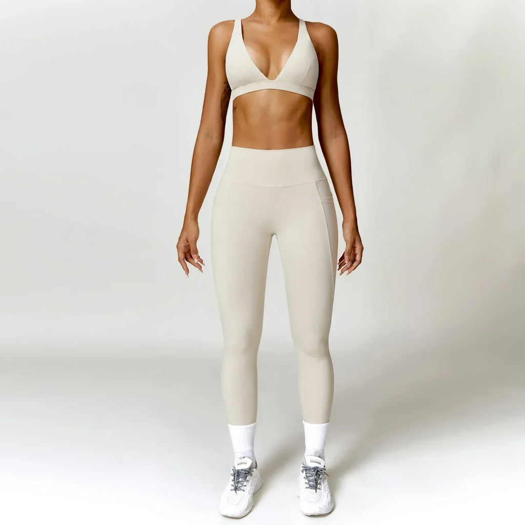 Sport Suit Gym Wear Workout Clothes Gym High Waist Legging Fitness Sports Wear