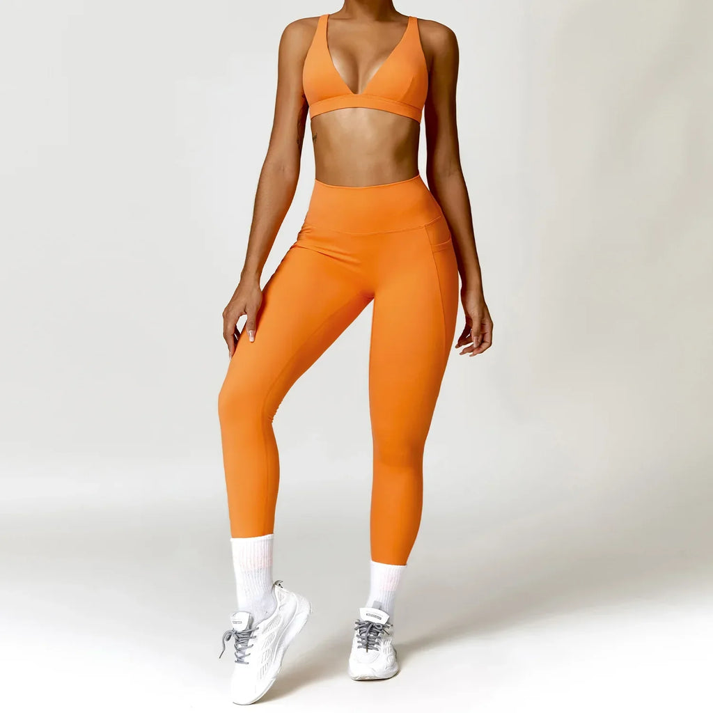 Sport Suit Gym Wear Workout Clothes Gym High Waist Legging Fitness Sports Wear