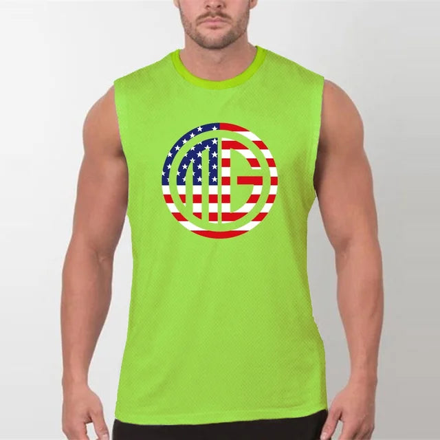 Gym Fitness Men's New Sportswear Undershirt Slimming R