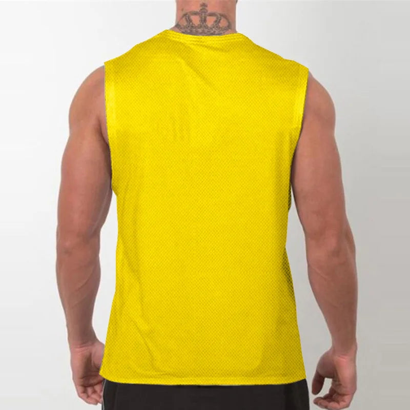Gym Fitness Men's New Sportswear Undershirt Slimming R