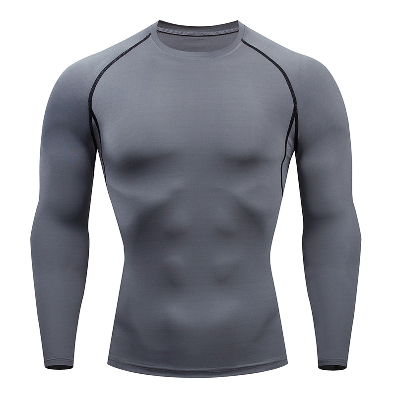 Compression Long sleeve T Shirt for Fitness and Running