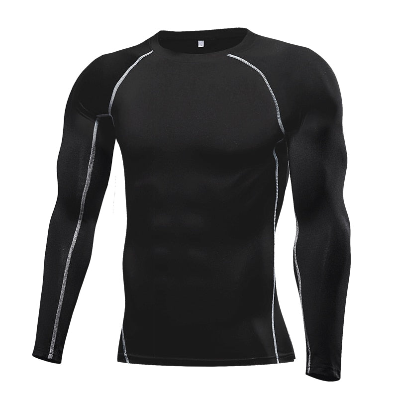 Compression Long sleeve T Shirt for Fitness and Running