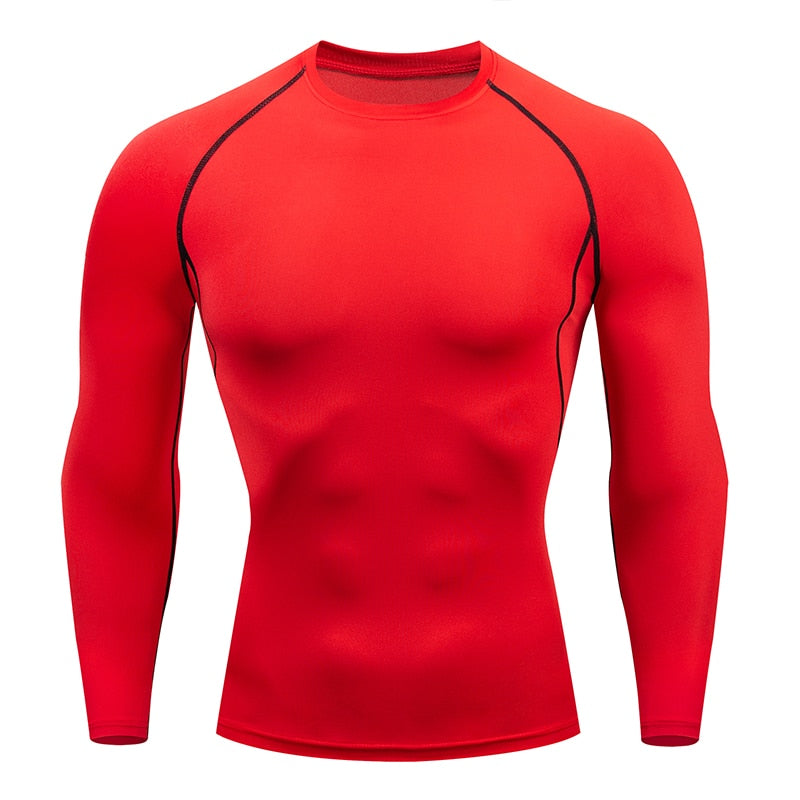 Compression Long sleeve T Shirt for Fitness and Running