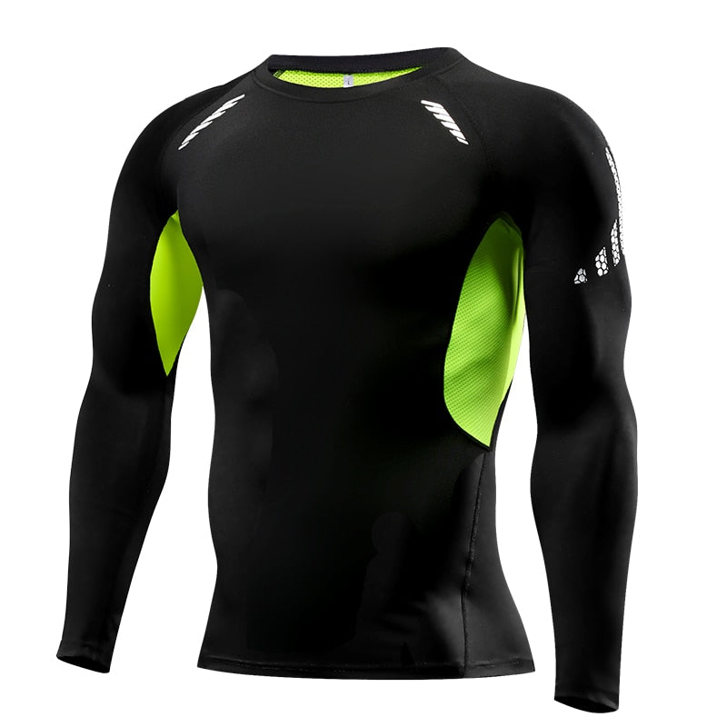 Compression Long sleeve T Shirt for Fitness and Running