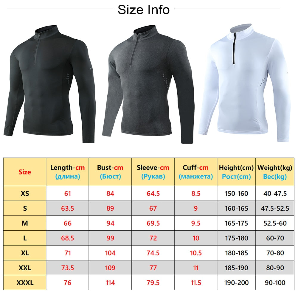 Men's Long Sleeve compression top for Running &  Gym workouts Quick Drying