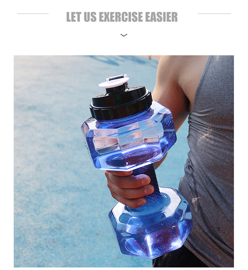 Dumbbell Waterbottle - Blue