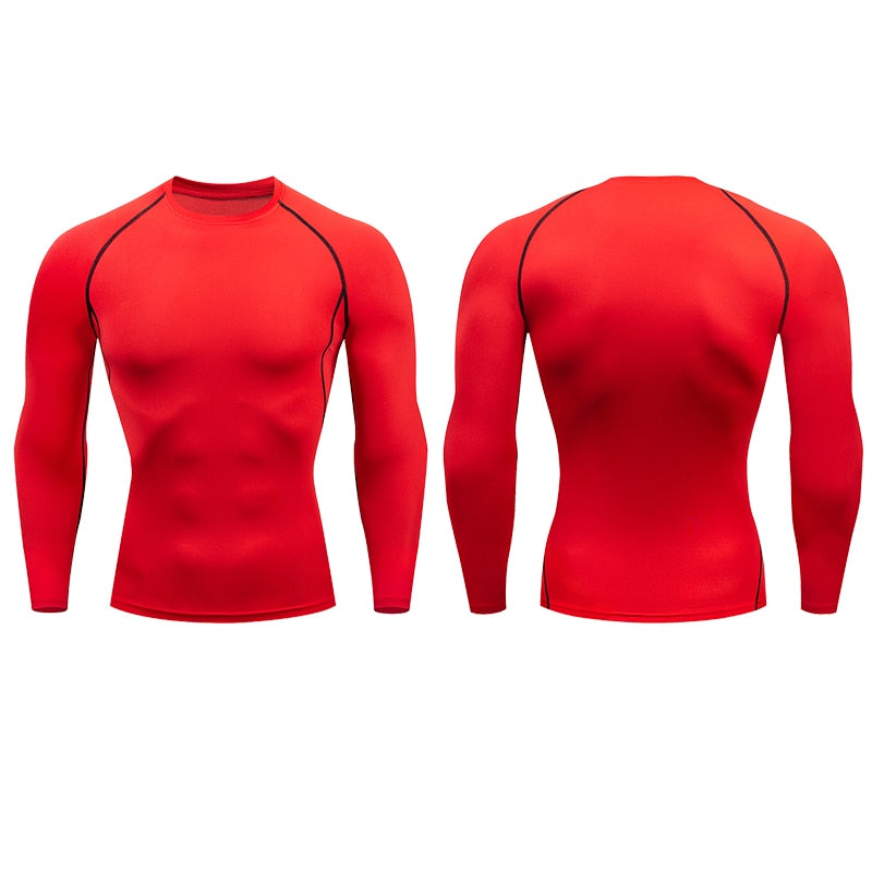 Compression Long sleeve T Shirt for Fitness and Running