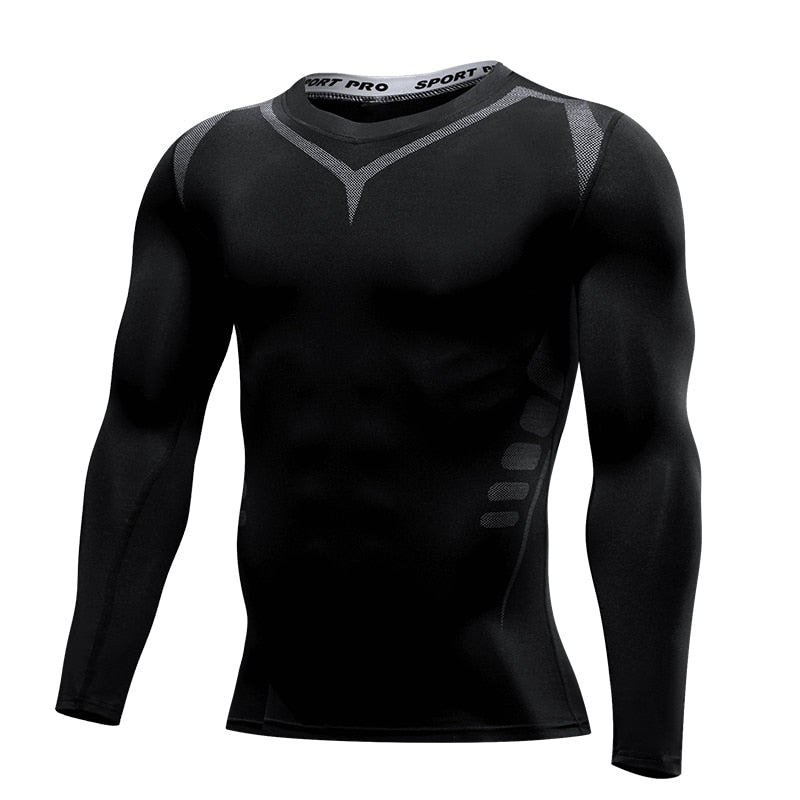 Compression Long sleeve T Shirt for Fitness and Running