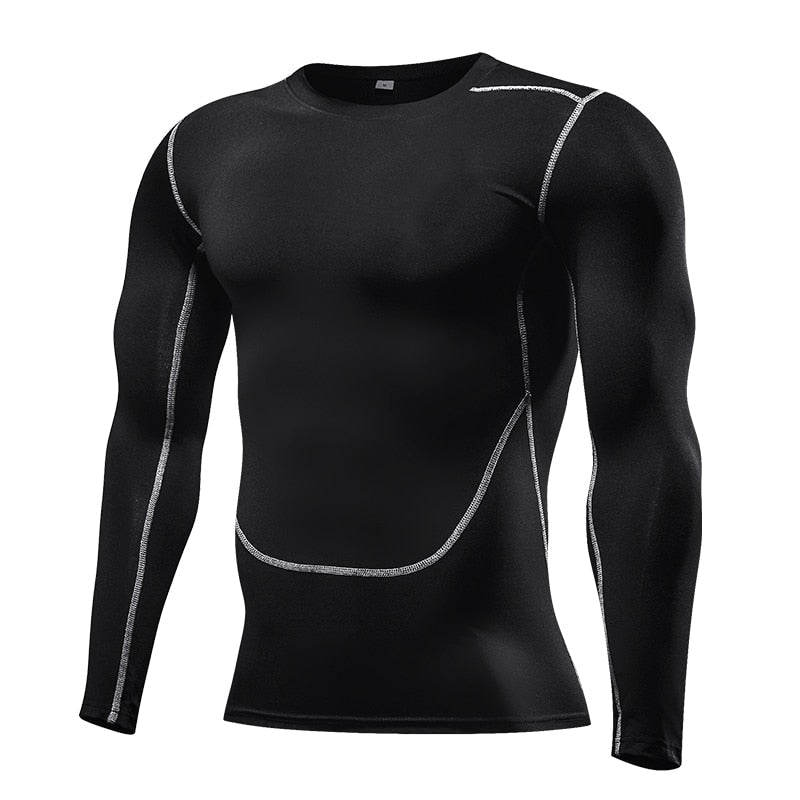 Compression Long sleeve T Shirt for Fitness and Running