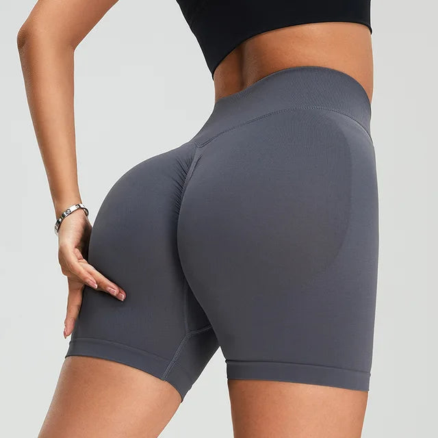 High Waist Seamless Shorts Women Scrunch Butt Yoga Shorts Push Up Gym Shorts Athletic Booty Fitness Workout Short Women Clothing