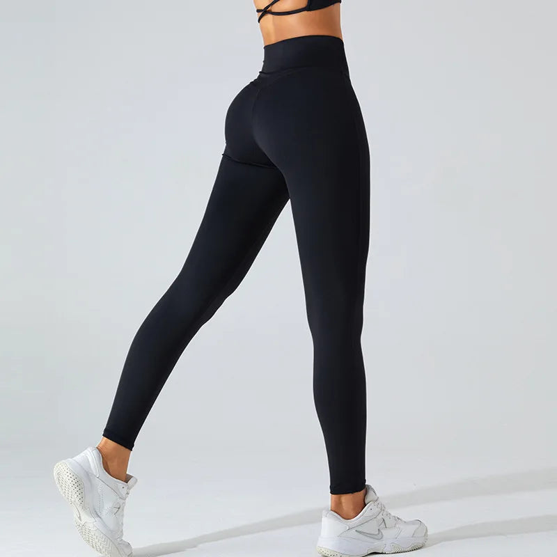 Leggings Tights Women Fitness Running High Waist Yoga Pants Push Up Sport Leggings Gym Athletic Quick Dry Jogging Workout Female