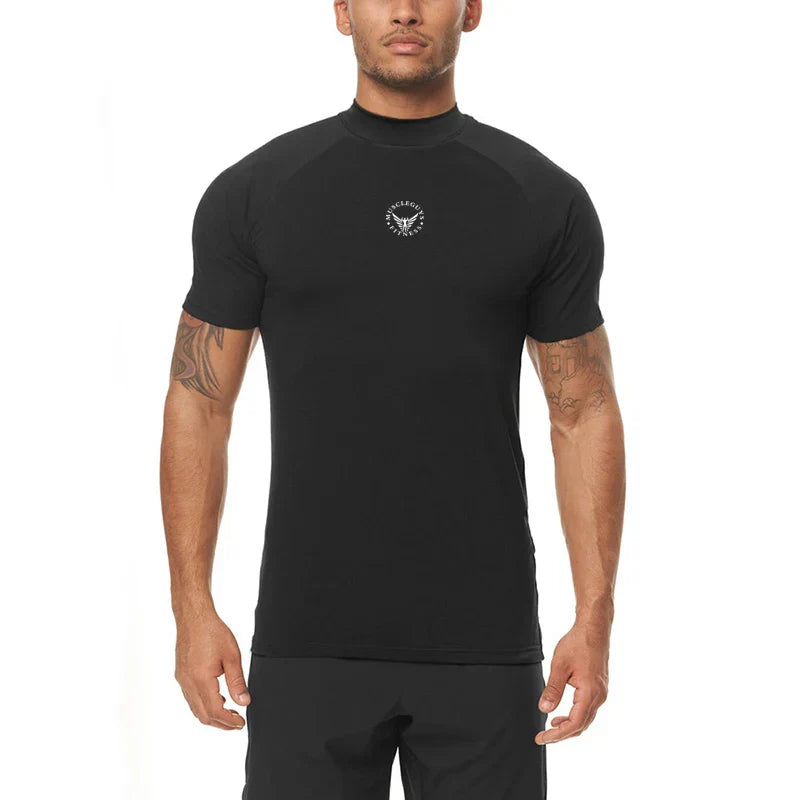 Gym Quick-drying Tights Short-sleeved T-shirt Fitness