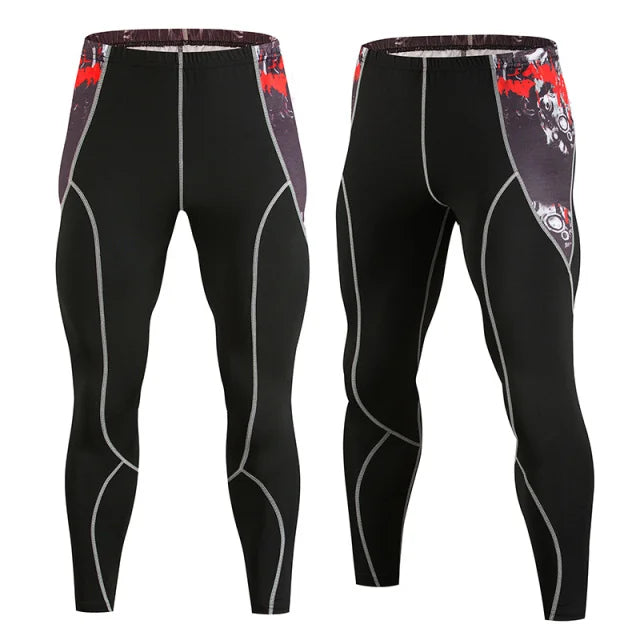 Men’s Compression Pants Thermal Workout Cool DrySports Leggings Tights Baselayer Bodybuilding Workout Training Yoga Bottoms