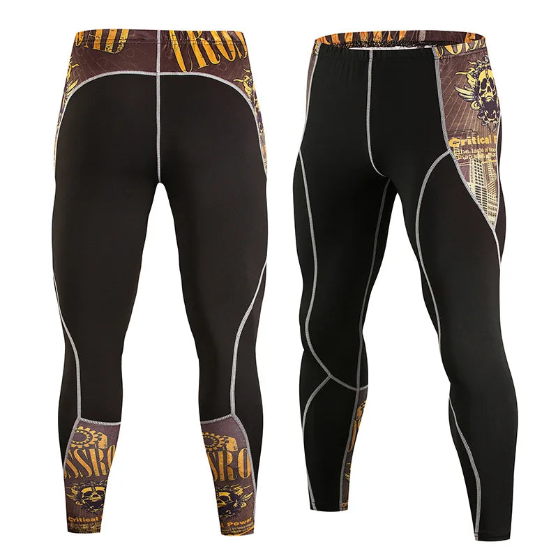 Men’s Compression Pants Thermal Workout Cool DrySports Leggings Tights Baselayer Bodybuilding Workout Training Yoga Bottoms