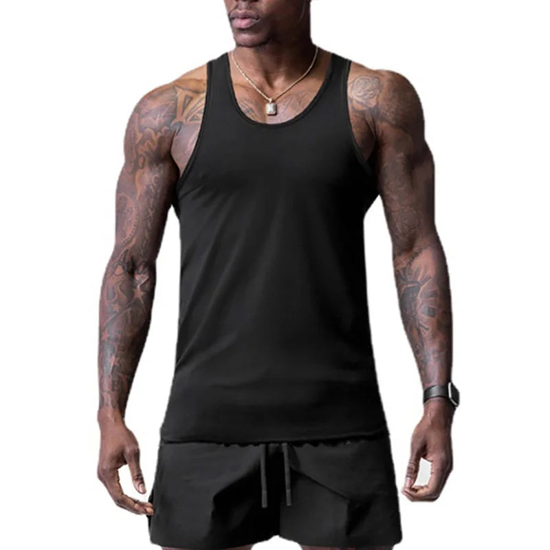 Mens Top Selling Fitness Quick Dry Tank Gym Work