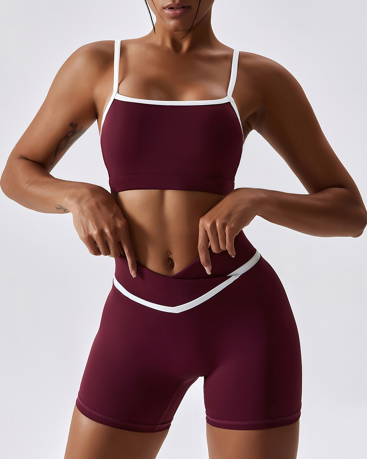 React Lisa Seamless Shorts - Red