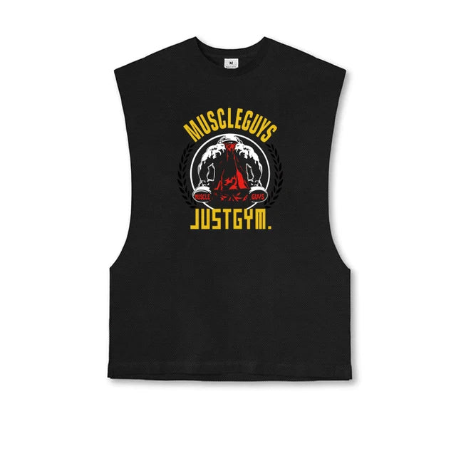 New Mens Mesh Quick Dry Singlets Cool Muscle Clothing