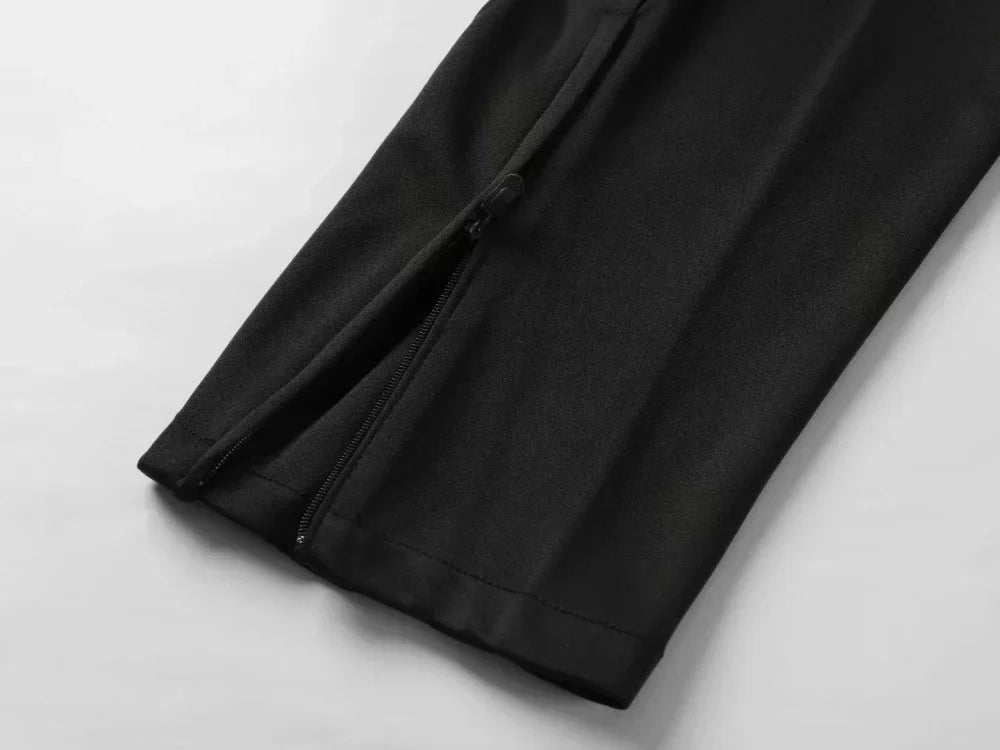 Jogging Trousers Gym Fitness Soccer Pants Slim Zipper Football Sweatpants