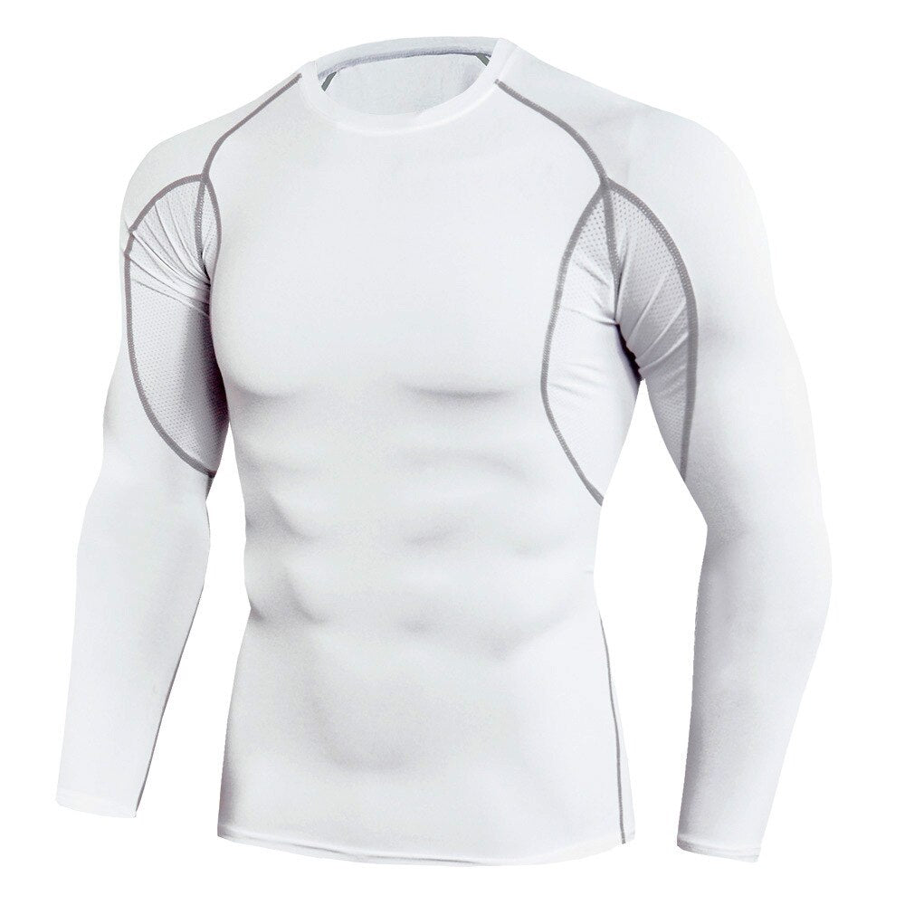 Long Sleeve workout compression breathable shirt for Men
