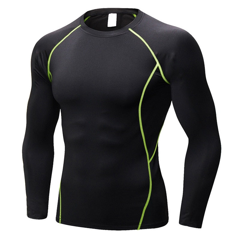 Long Sleeve workout compression breathable shirt for Men