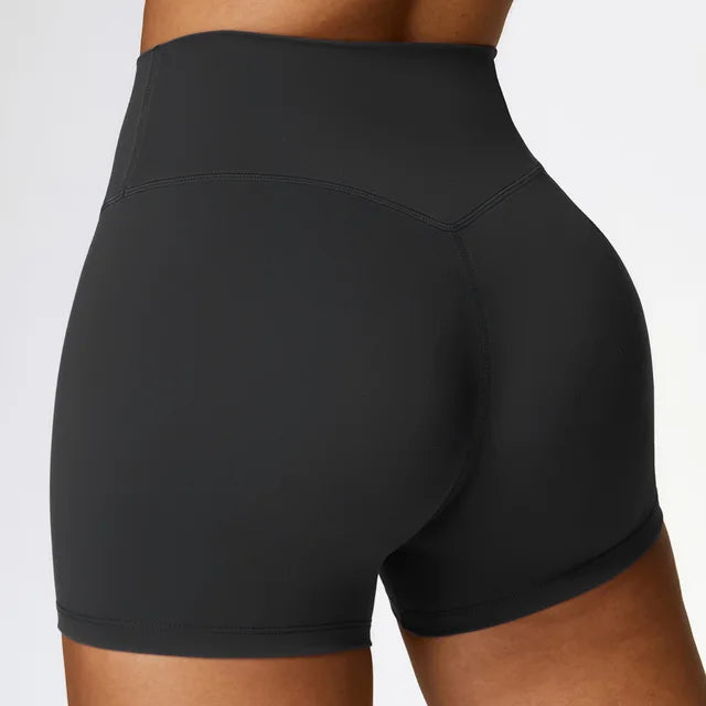 Women Yoga Shorts Fitness Shorts Running Cycling Shorts Breathable Sports Leggings High Waist Summer Workout Gym Push Up Shorts