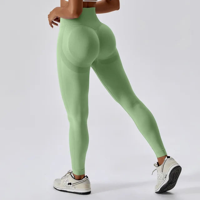 Leggings Women Fitness Running High Waist Slim Pants Push Up Sport Scrunch Butt Legging Gym Athletic Jogging Workout Female