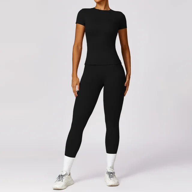 Yoga Set 2 Pieces Women Tracksuits Workout Sportswear Gym