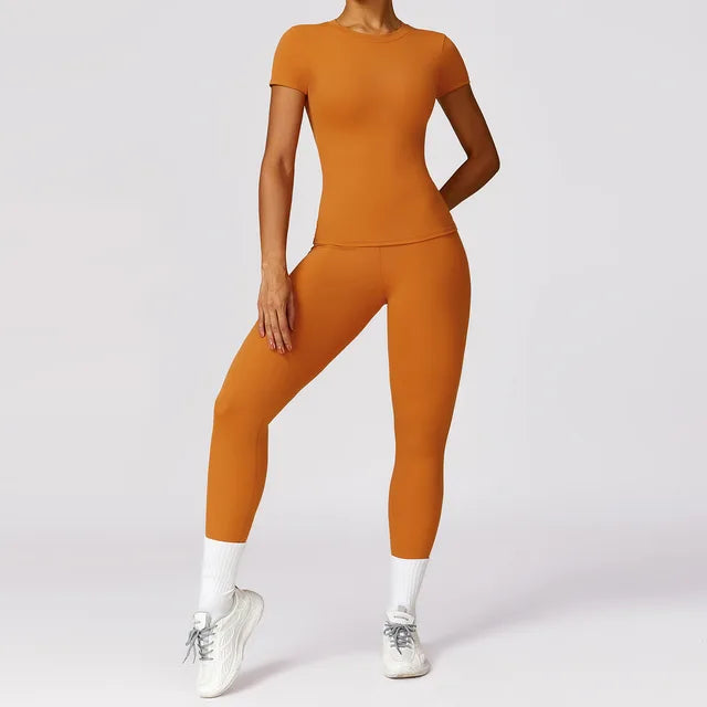 Yoga Set 2 Pieces Women Tracksuits Workout Sportswear Gym
