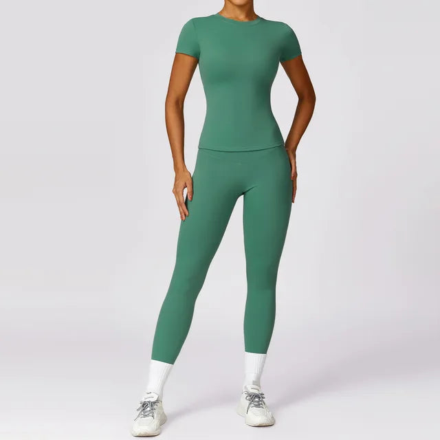 Yoga Set 2 Pieces Women Tracksuits Workout Sportswear Gym