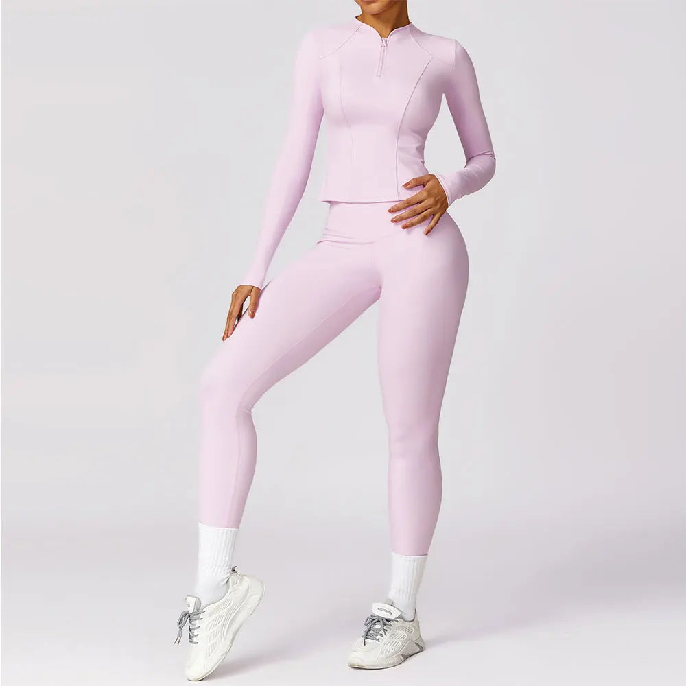 Yoga Set 2 Pieces Women Tracksuits Workout Sportswear Gym