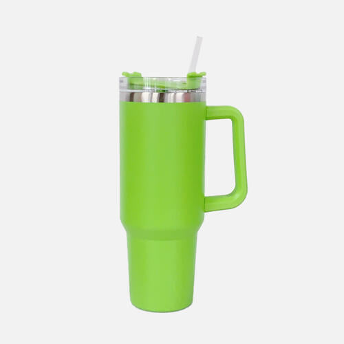 40 oz Stainless Steel Tumbler with Straw