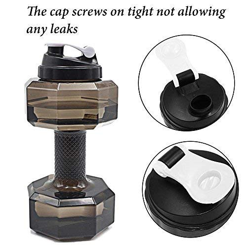 Dumbbell Waterbottle - Black